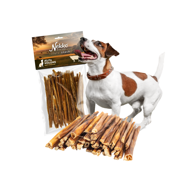 NEKKO Naturalny Przysmak dla psa Wędzone Jelita wołowe 100g