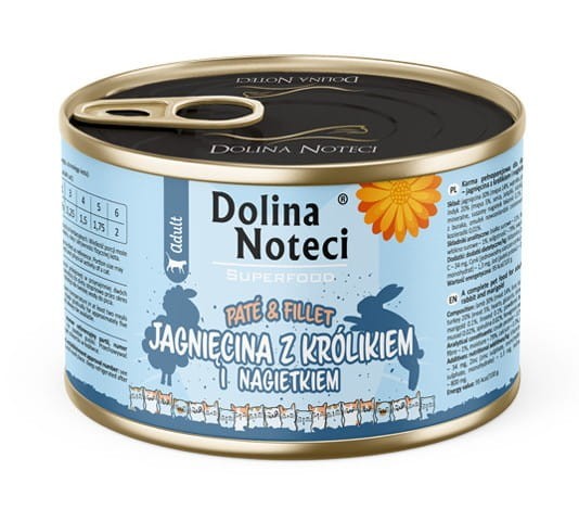 DOLINA NOTECI Superfood pasztet i filet dla kota MIX 12x185g