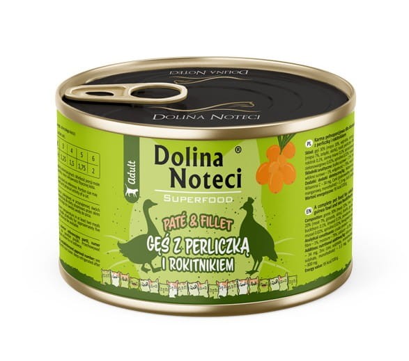 DOLINA NOTECI Superfood pasztet i filet dla kota MIX 12x185g