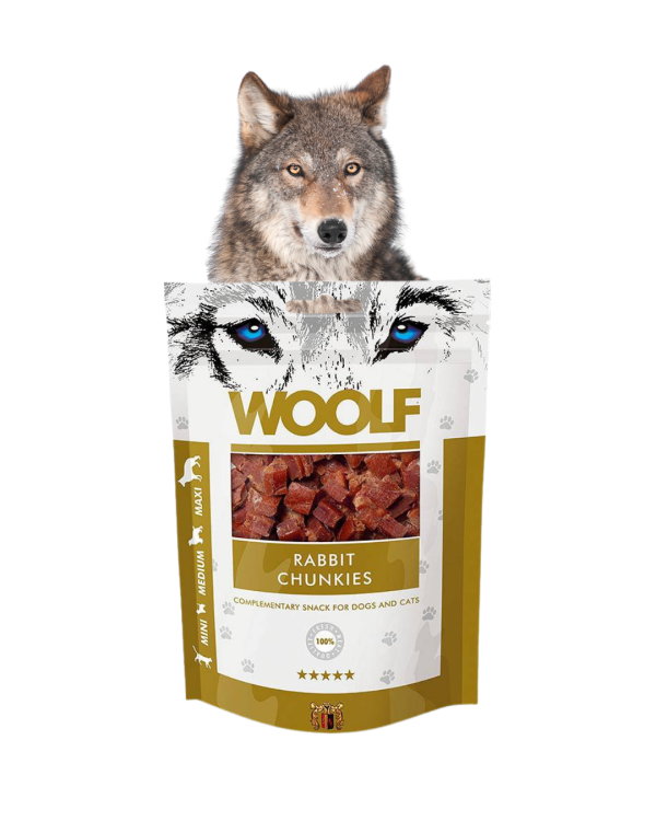 WOOLF Smaczki z Królika Przysmak dla psa 100g Gryzaki, Smakołyki