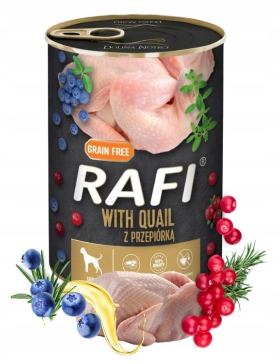 RAFI mokra karma dla psa MIX 8 smaków 24x400g Zestaw Dolina Noteci
