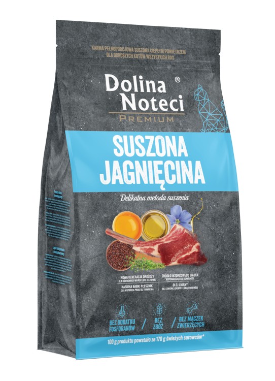 DOLINA NOTECI PREMIUM karma suszona dla kota smak jagnięcina 2kg