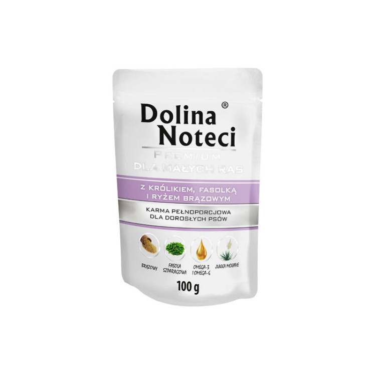 DOLINA NOTECI PREMIUM mokra karma dla psa Królik 100g MAŁE RASY