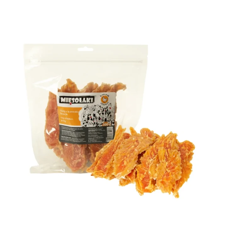 MIĘSOŁAKI Filety z kurczaka twarde 0,5 kg mięsne przekąski dla psów