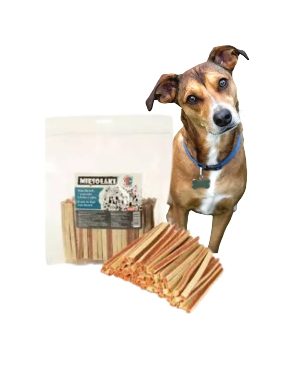 Przysmak dla psa SANDWICH Kaczka z rybą 500g Długie Paski Mięsołaki