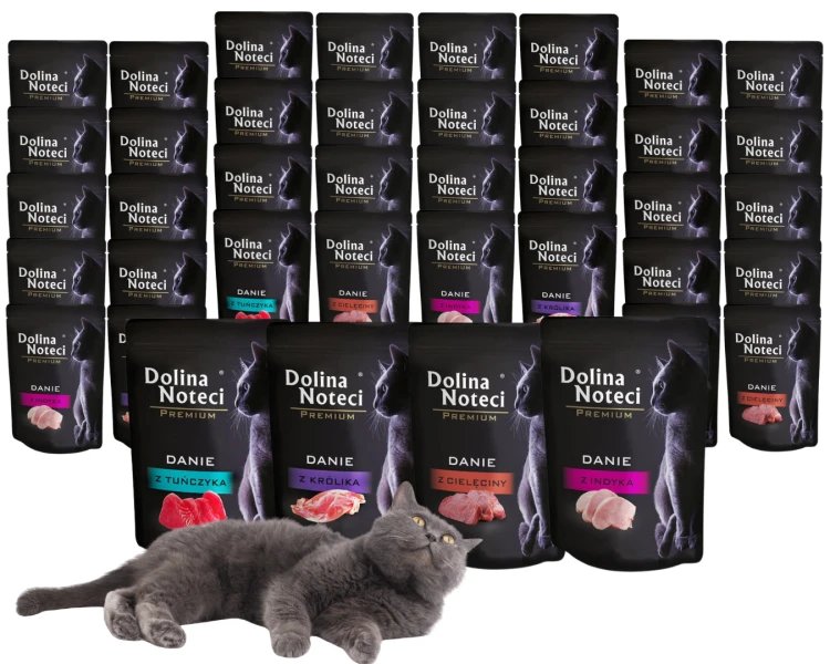 DOLINA NOTECI PREMIUM mokra karma dla kota MIX 40x85g