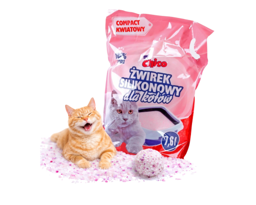 CHICO żwirek silikonowy do kuwety Compact KWIATOWY 7,6l