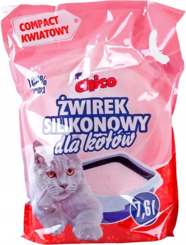CHICO żwirek silikonowy do kuwety Compact KWIATOWY 7,6l