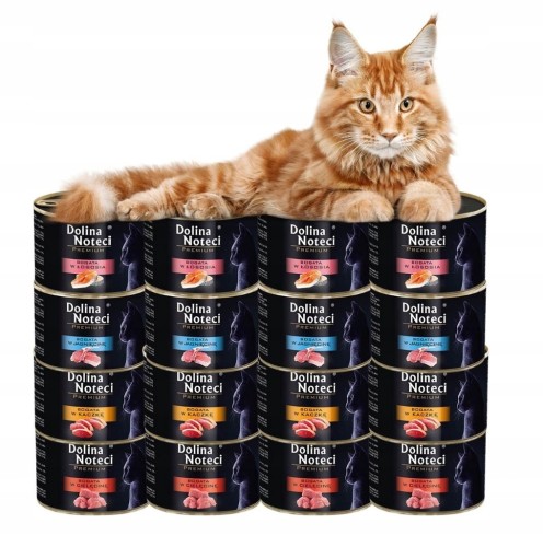 DOLINA NOTECI PREMIUM Mokra karma dla kota MIX smaków 16x185g
