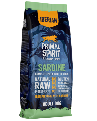 PRIMAL SPIRIT Karma sucha dla psa dorosłego Iberian Sardine 12kg