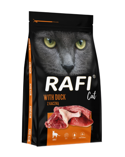 RAFI CAT karma sucha dla kota z kaczką 7kg DOLINA NOTECI