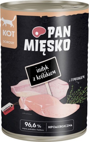 PAN MIĘSKO Karma mokra dla kota dorosłego MIX 6x400g