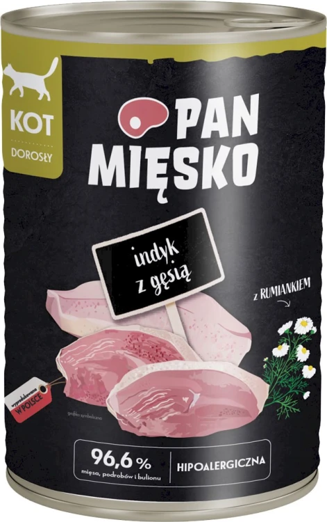 PAN MIĘSKO Karma mokra dla kota dorosłego MIX 6x400g