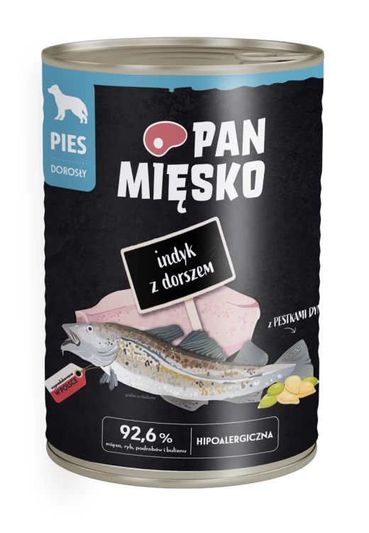 PAN MIĘSKO Karma mokra dla psa MIX 6x400g