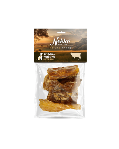 NEKKO Przysmak dla psa Wędzone Ścięgna Wołowe 100g NATURALNY