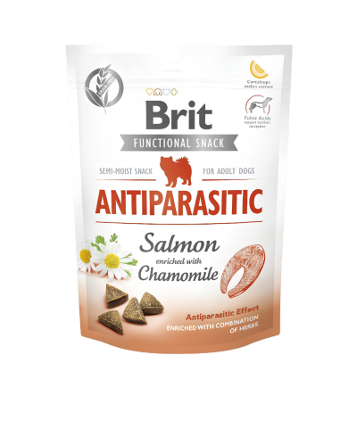 BRIT Przysmak dla psa Functional Antiparasitic ŁOSOŚ 150g Smakołyk