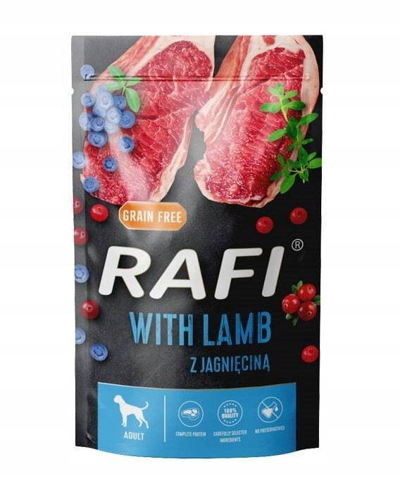 RAFI mokra karma dla psa MIX smaków 20x500g BEZZBOŻOWA Dolina Noteci