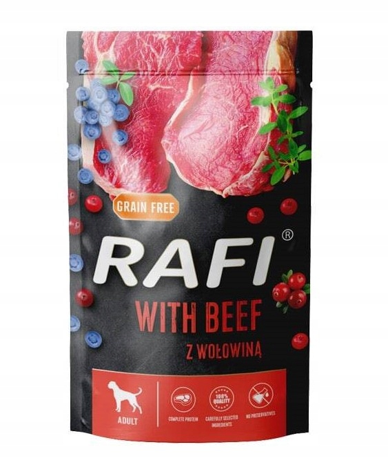 RAFI mokra karma dla psa MIX smaków 20x500g BEZZBOŻOWA Dolina Noteci