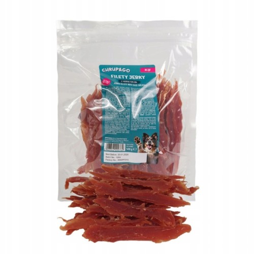 Chrup&Go Przysmak dla psa Filety jerky z piersią kaczki 500g Smakołyk