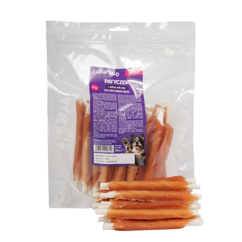Chrup&Go Przysmak dla psa Patyczek z piersią kurczaka 500g Smakołyk