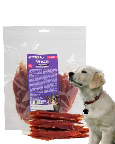 Chrup&Go Przysmak dla psa Patyczek z piersią kaczki 500g Smakołyk