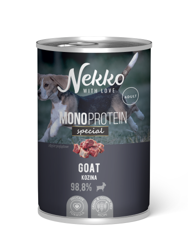 NEKKO MONOPROTEIN SPECIAL mokra karma dla psa Kozina 400g