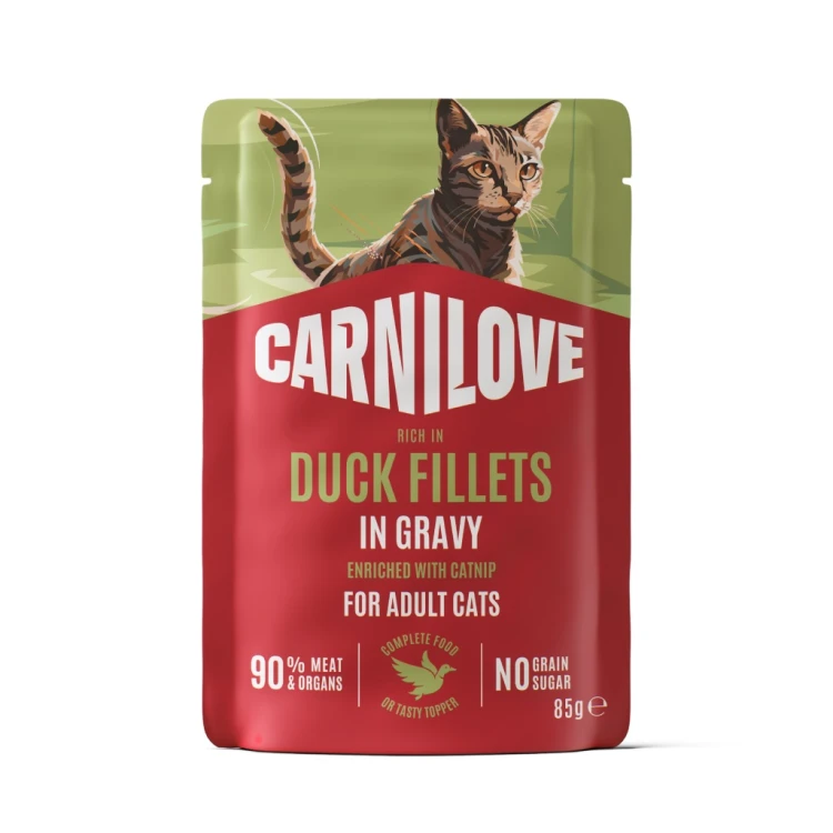 CARNILOVE Mokra karma dla kota MIX SMAKÓW 12x85g MULTIPACK IN GRAVY