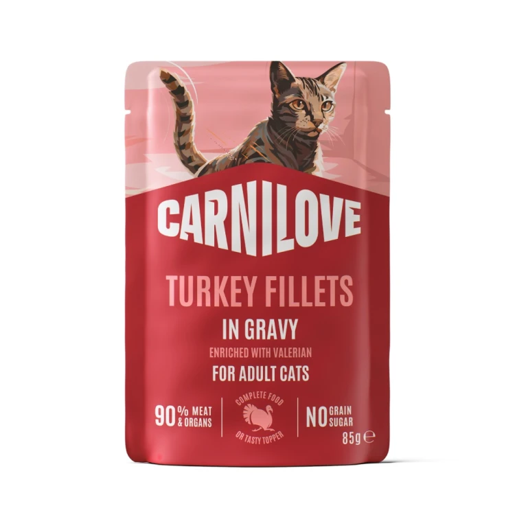 CARNILOVE Mokra karma dla kota MIX SMAKÓW 12x85g MULTIPACK IN GRAVY