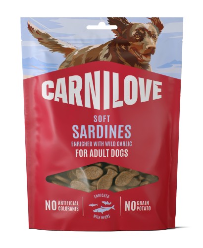 CARNILOVE Przysmak dla psa SOFT SNACK Sardynki 200g TRESERKI