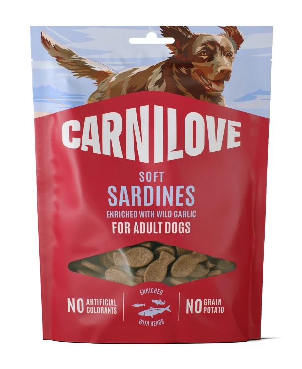 CARNILOVE Przysmak dla psa SOFT SNACK Sardynki 200g TRESERKI