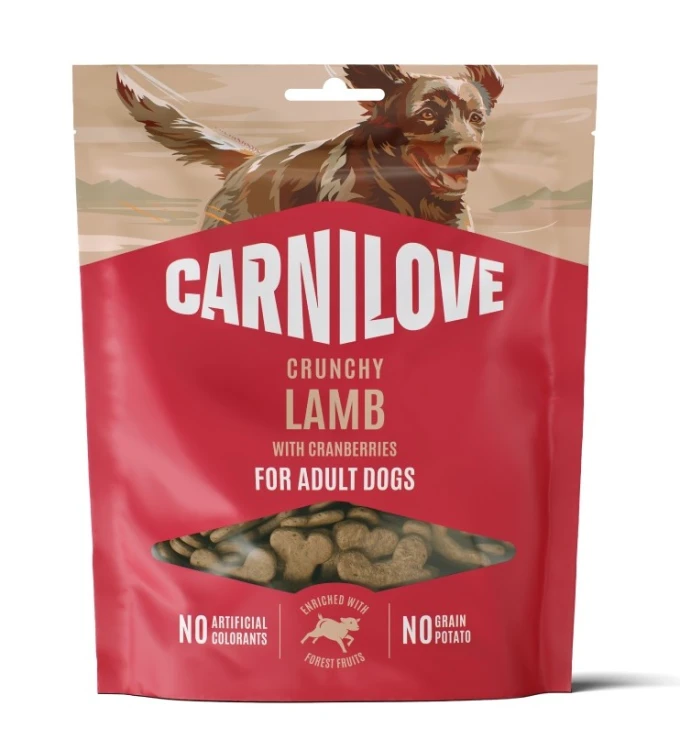 CARNILOVE Przysmak dla psa CRUNCHY SNACK Jagnięcina 200g TRESERKI