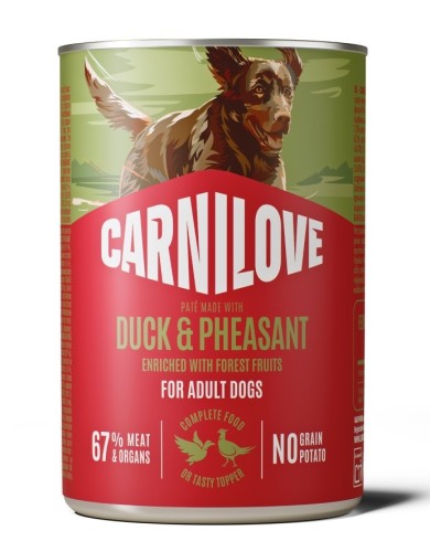 CARNILOVE CAN PATE Mokra karma dla psa MIX SMAKÓW 8x400g