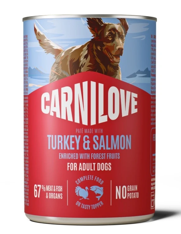 CARNILOVE CAN PATE Mokra karma dla psa MIX SMAKÓW 12x400g