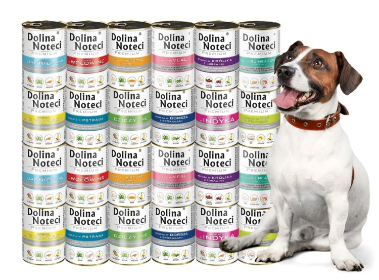 Mokra karma dla psa Dolina Noteci Premium MIX smaków 24x400g