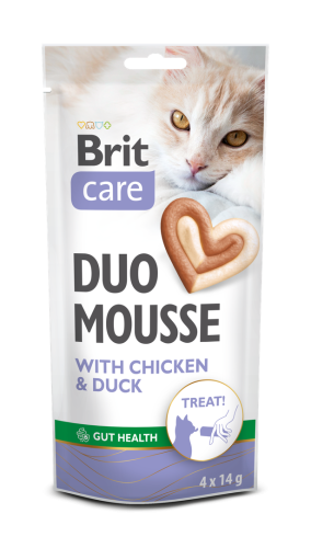 BRIT Care Cat Creamy Duo Przysmak dla kota Kurczak i Kaczka 4x14g
