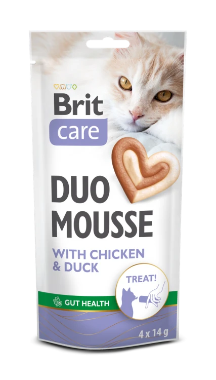BRIT Care Cat Creamy Duo Przysmak dla kota Kurczak i Kaczka 4x14g
