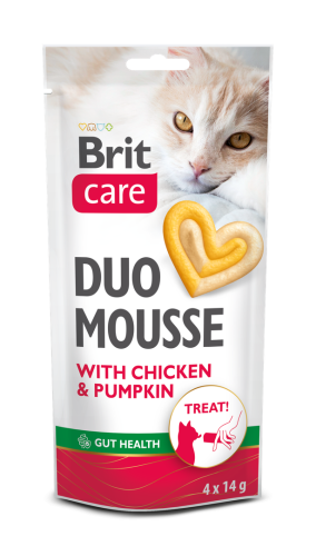 BRIT Care Cat Creamy Duo Przysmak dla kota Kurczak i Dynia 4x14g