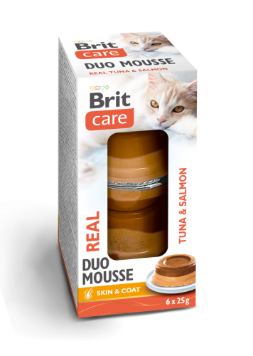 BRIT Care Cat Duo Mousse Mokra karma dla kota Tuńczyk Łosoś 6x25g