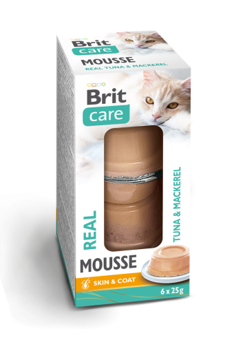 BRIT Care Cat Mousse Mokra karma dla kota Tuńczyk Makrela 6x25g