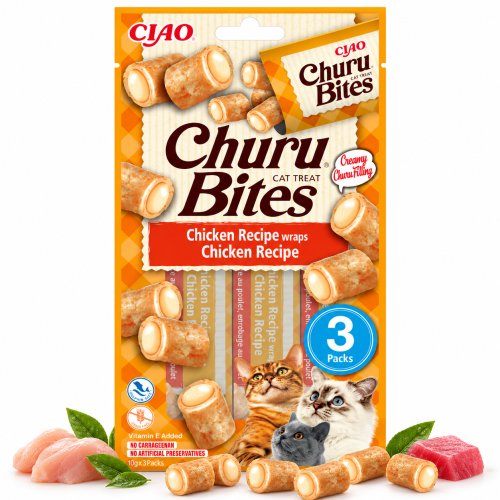 INABA Cat Churu Bites przysmak dla kota kurczak 3x10g (30g)