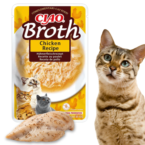 INABA CAT CIAO BROTH Karma uzupełniająca Kurczak w bulionie 40g