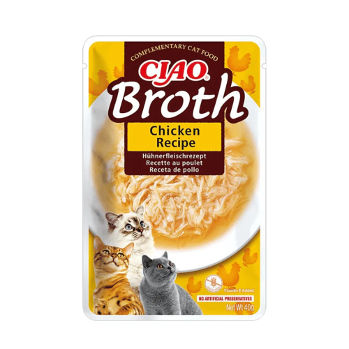 INABA CAT CIAO BROTH Karma uzupełniająca Kurczak w bulionie 40g
