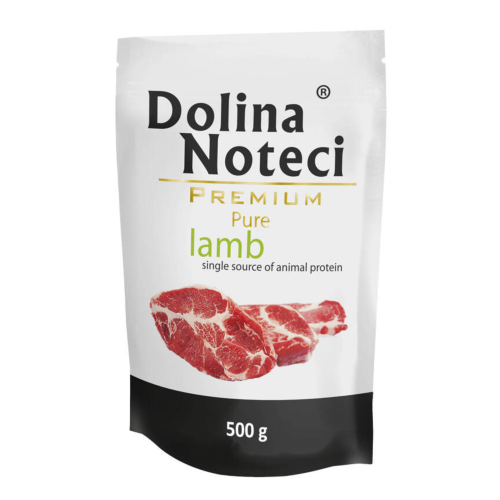 DOLINA NOTECI PREMIUM PURE Mokra karma dla psa JAGNIĘCINA 500g