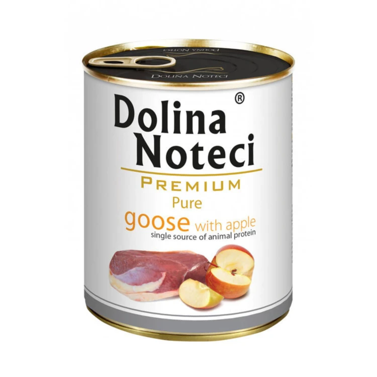 DOLINA NOTECI PREMIUM PURE Mokra karma dla psa GĘŚ Z JABŁKIEM 800g