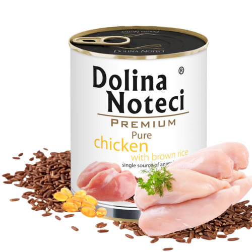 DOLINA NOTECI PREMIUM PURE Mokra karma dla psa KURCZAK Z RYŻEM 800g