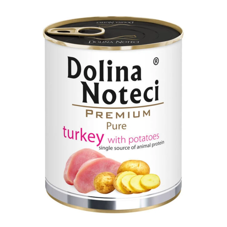 DOLINA NOTECI PREMIUM PURE Mokra karma dla psa INDYK Z ZIEMNIAKAMI 800g